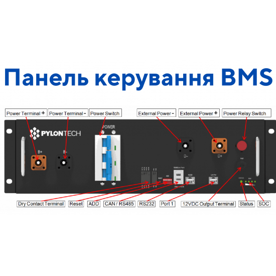 Комплект Pylontech POWERCUBE-X1(384V50AH), 19,20кВт⋅год POWERCUBE-X1(384V50AH) фото